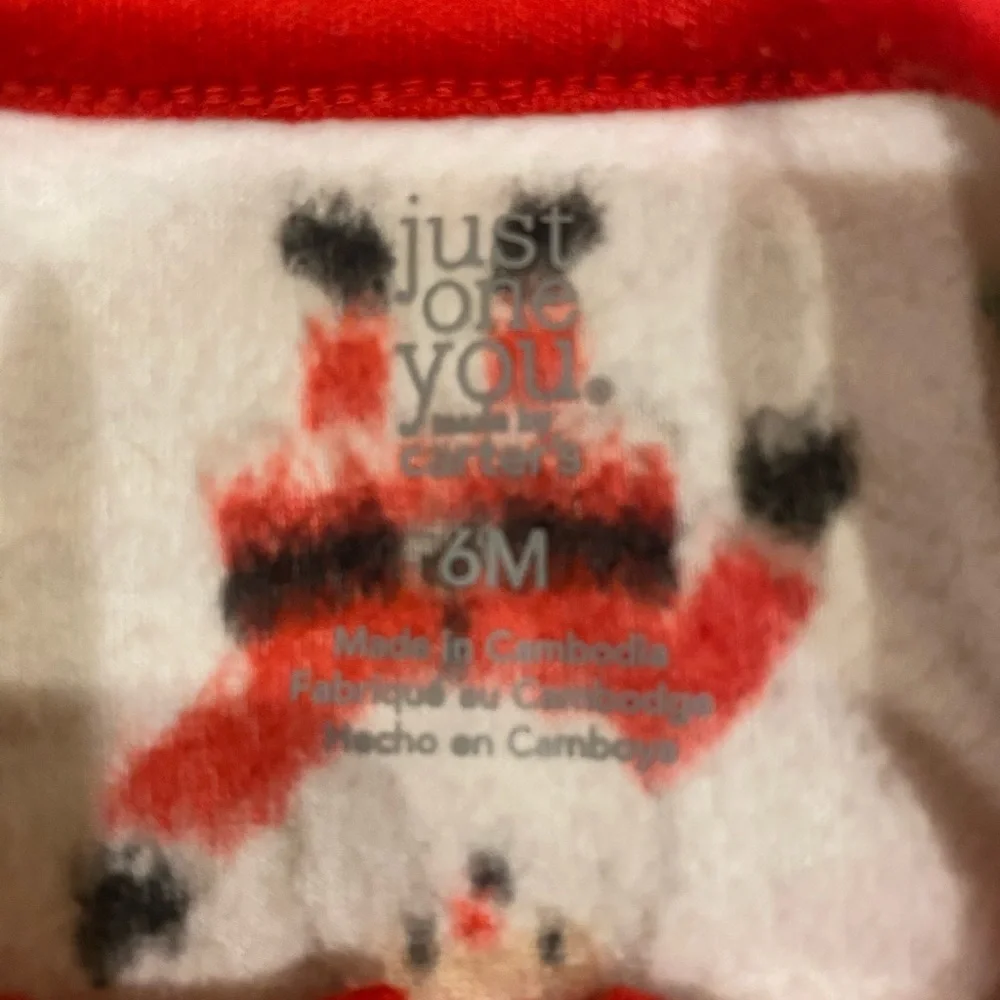 CARTERS 6M Fleece Pajamas
